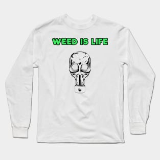 Weed Mask Long Sleeve T-Shirt